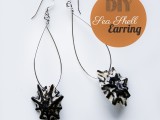 shell wire earrings