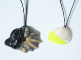 dipped shell necklace