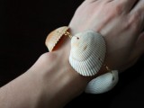 ombre sea shell bracelet