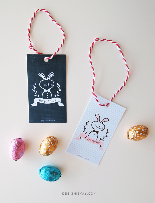 Easter gift tag