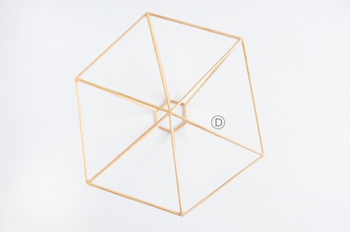 Cute DIY Ombre Hexagon Lampshade