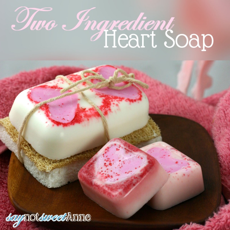 two ingredient heart soaps