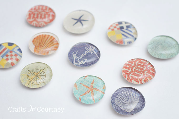 Picture Of cute nautical themed diy fridge magnets  1