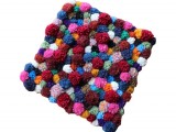 pompom accent rug