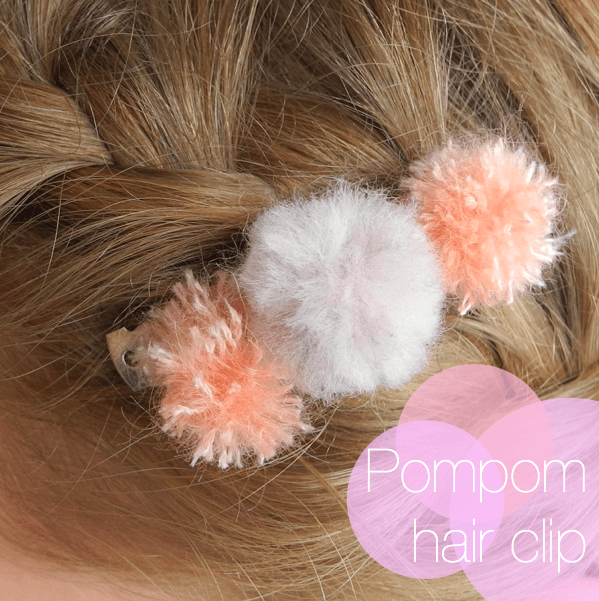 pompom hair clip