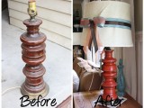 Cute Thrifty Lamp Makeover