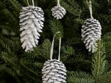 Decorating Christmas Tree With Pinecones