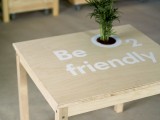 Decorating Coffee Table With A Plant