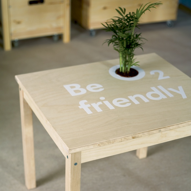 Decorating Coffee Table With A Plant