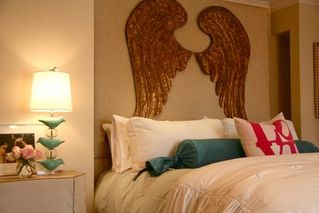 Decorating Interior With Angel Wings