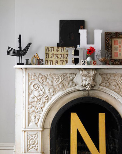 Decorating Interiors With Letters