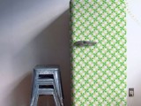 Decorating Refrigerator With Wallpaper