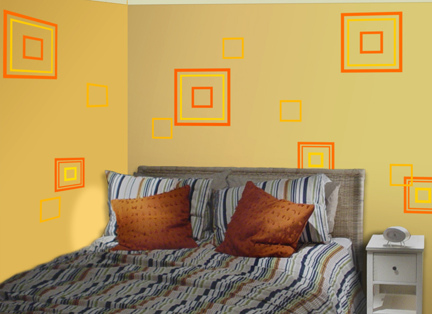 Decorating Walls With Squares
