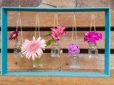 Decorative Diy Hanging Vases In A Frame