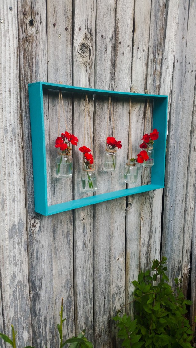 Decorative Diy Hanging Vases In A Frame