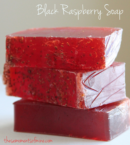 black raspberry soap