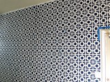 stylish stenciled accent wall