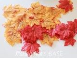 Diy Autumn Garland Of Faux Leaves