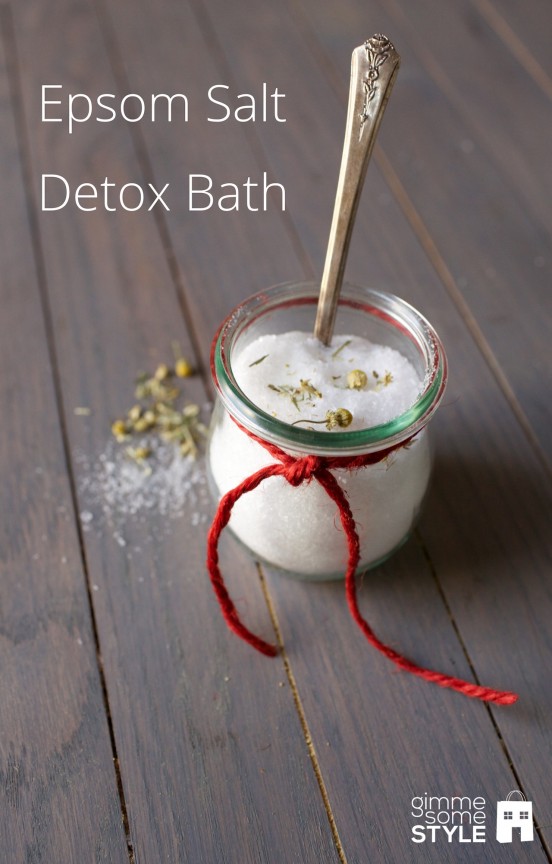 Epsom salt detox bath