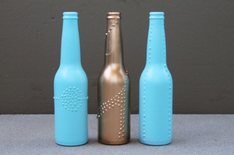 Diy Beer Bottle Bud Vases