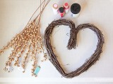 Diy Berry Heart Wreath For Valentines Day