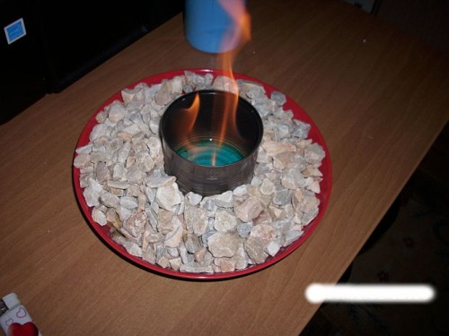 ethanol ventless fireplace (via wikihow)