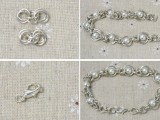 Diy Byzantine Chainmail Bracelet With Pearl Beads