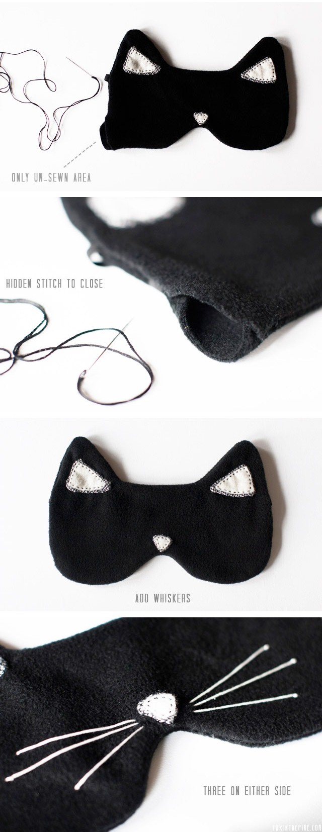 Diy Cat Eye Mask For A Comfortable Sleep