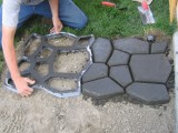 Diy Cement Cobble Path