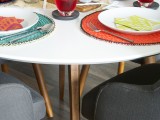 Diy Chain Trimmed Placemats For Cool Table Decor