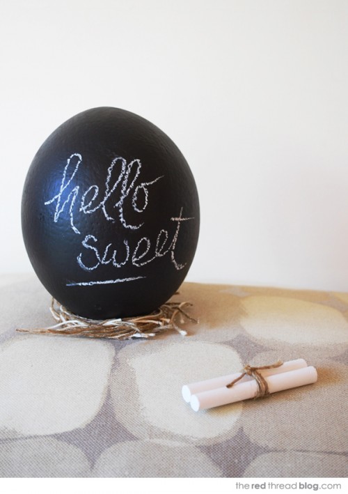 DIY Chalkboard Eggs To Give As An Easter Gift