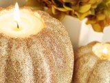 Diy Chic Pumpkin Candle Holders