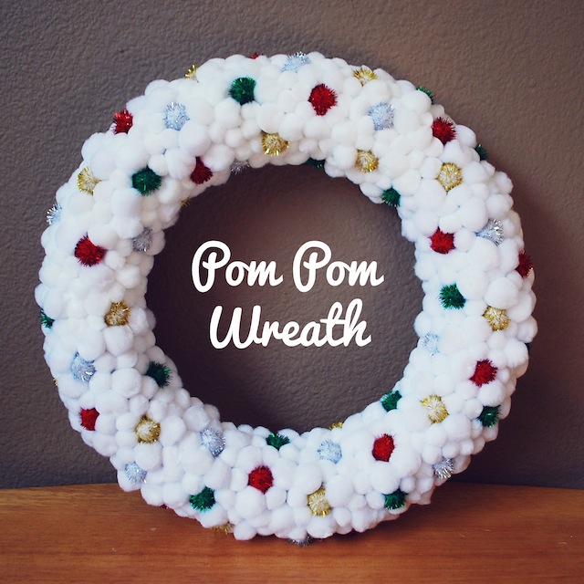 pom pom wreath