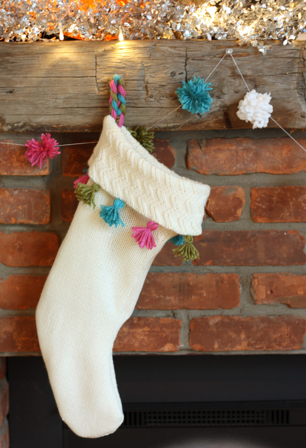 Diy Christmas Stocking Of A An Old Sweater
