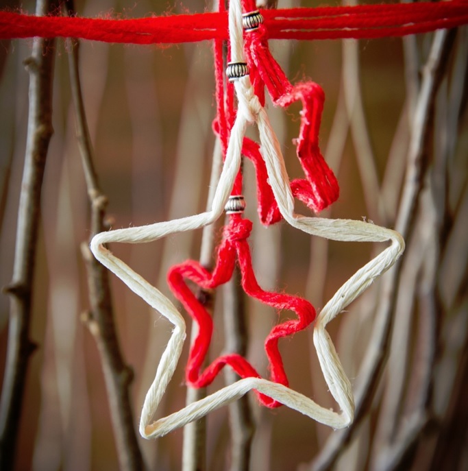 Diy christmas string star ornaments  2