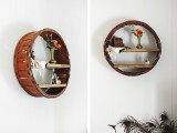 Diy Circle Shelf With A Rustic Touch