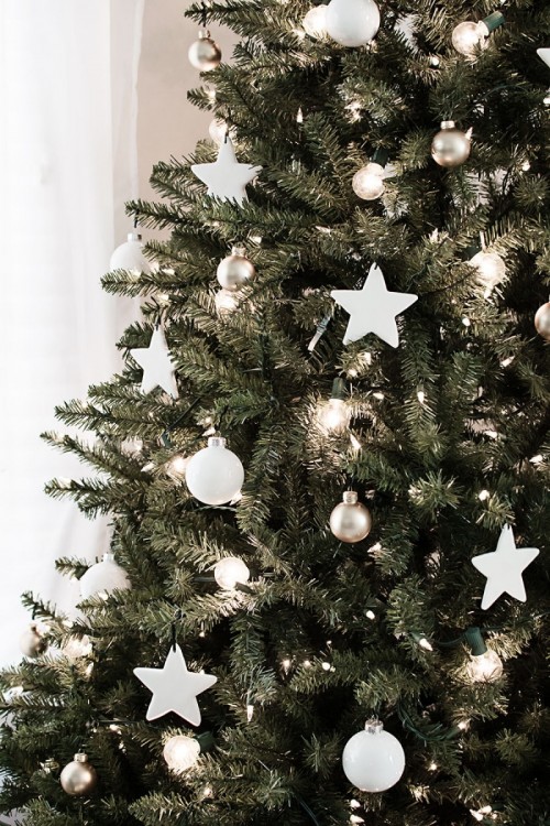DIY Clay Star Christmas Tree Ornaments