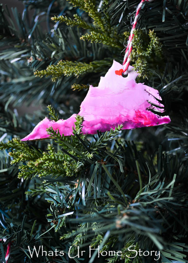 Diy clay state christmas ornaments  2