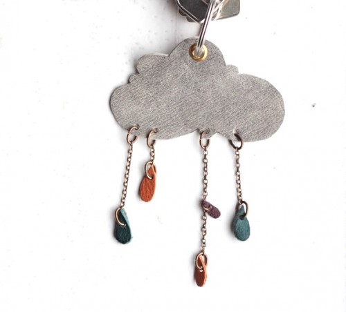 rainy cloud key chain (via crafts)