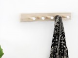 simple wood coat rack