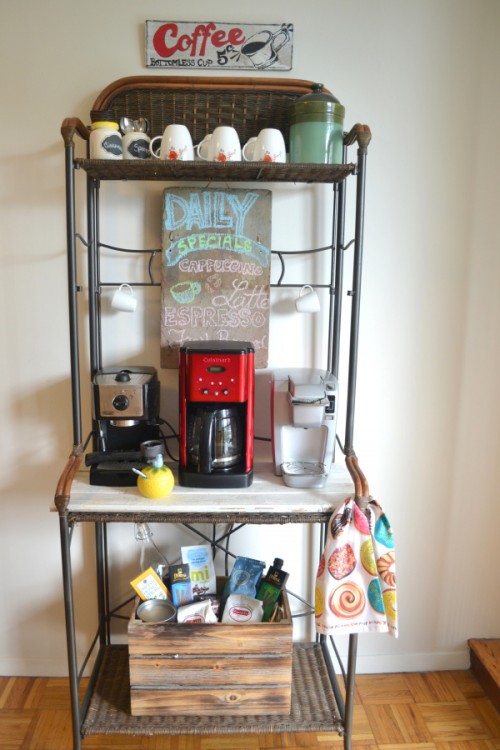 vintage inspired coffee station
