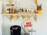 colorful coffee station