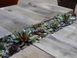 Diy Coffee Table With Built In Succulent Centerpiece
