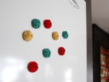 Diy Colorful Fabric Magnets For Your Fridge