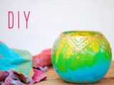 Diy Colorful Moroccan Style Candle Holders