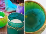 Diy Colorful Moroccan Style Candle Holders