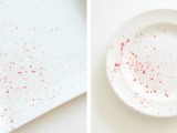 Diy Colorful Splattered Plates For Parties