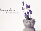 Diy Concrete Honey Bear Vase