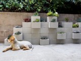 concrete planter wall