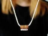Diy Copper Pipe And Quartz Necklace